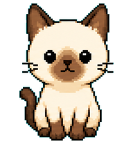 Siamese Pixel Cat preview