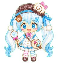 Hand-Drawn Patisserie Snow Miku preview