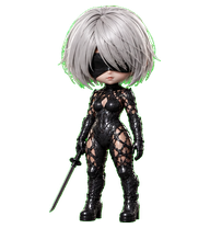 Battle-Damaged 2B Chibi preview
